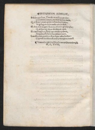 Epitaphium Achillis,