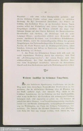 Weitere Ausflüge in Grimmas Umgebung