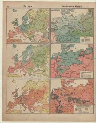 Europa,Völker, Bekenntnisse, Dichte der Bevölkerung