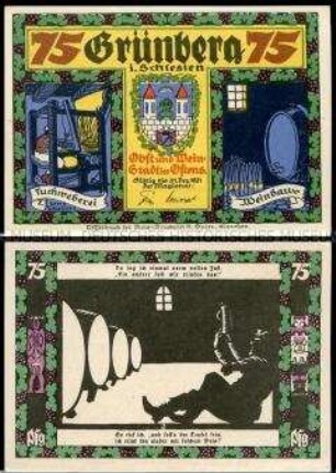 Grünberg, Notgeldserie, 75 Pfennig