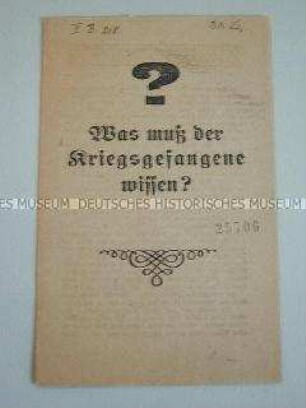 Ratgeber für Heimkehrer - Sachkonvolut