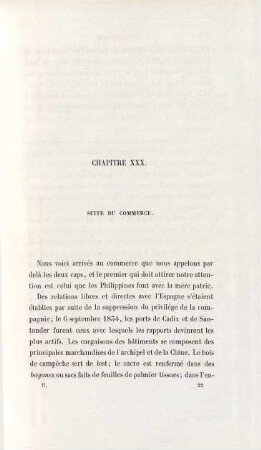 Chapitre XXX. Suite du commerce