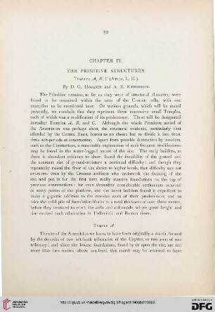 Chapter IV: The primitive structures