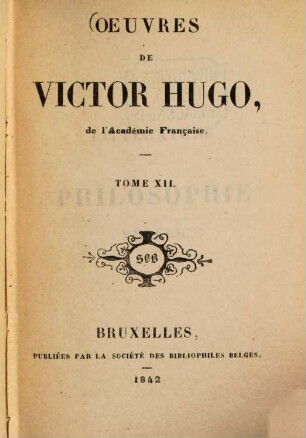 Oeuvres de Victor Hugo, XII
