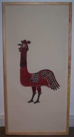 Chinesische Schattenspielfigur Hahn