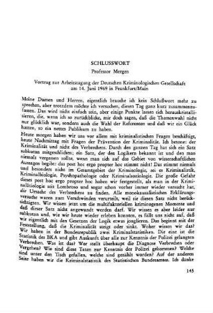 Schlußwort