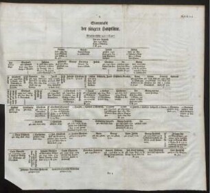 G. Stammtafel der jüngern Hauptlinie.