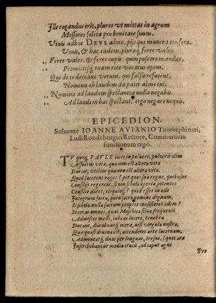 Epicedion.