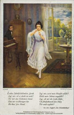 Liebes Schicksalsblümlein, sprich […]
