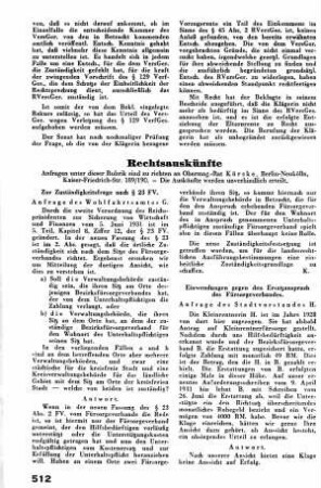 Rechtsauskünfte