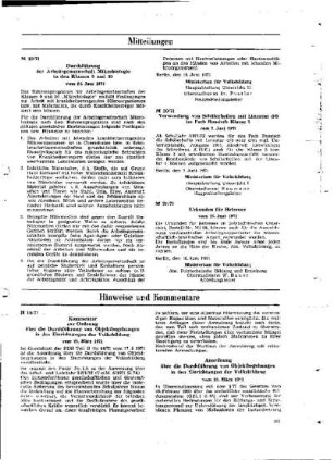 Urkunden für Betreuer : 21/71 vom 16. Juni 1971 ; [Mitteilungen]