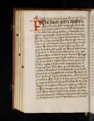 Jacobus de Voragine: Legenda aurea. Ex legenda aurea sive Lombardica ad vincula sancti Petri