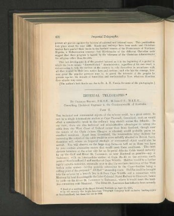 Imperial Telegraphs.