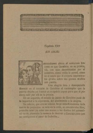 Capítulo XXV - ¡Un amor!