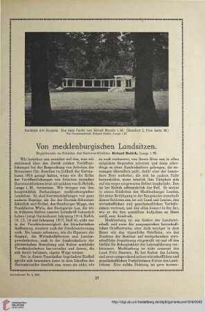 31: Von mecklenburgischen Landsitzen