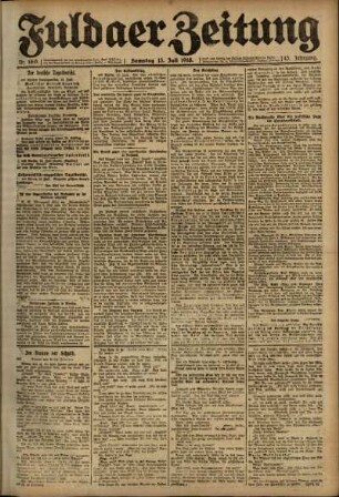 Ausgabe vom Samstag, den 13. Juli 1918.