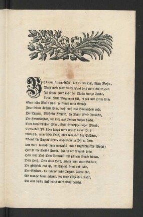 [Auf das erfreuliche Bohn- und Felginersche Hochzeitfest, Welches den 1sten September 1739 in Hamburg vergnügt vollzogen wurde ...]