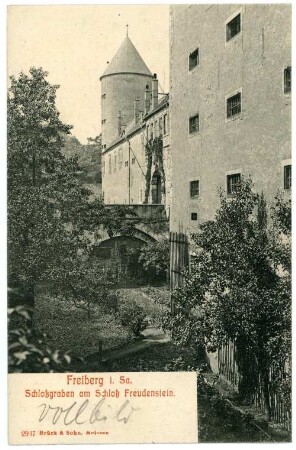 Freiberg. Schlossgraben, Schloss Freudenstein