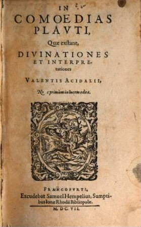 In comoedias Plauti, quae exstant divinationes et interpretationes