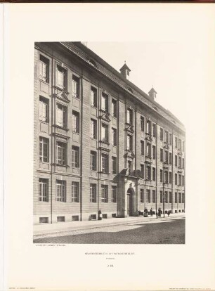 Gemeindeschule in der Putbusser Straße, Berlin: Ansicht (aus: Neubauten der Stadt Berlin, Bd. V, 1907)