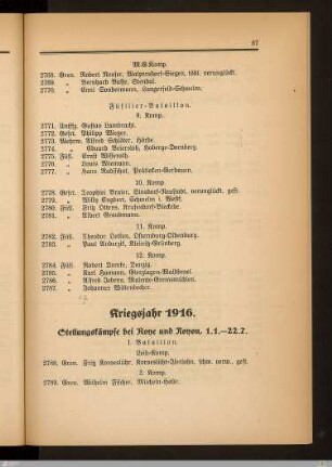 Stellungskämpfe bei Roye und Noyon