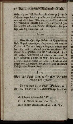 Von der Lage und natürlichen Beschaffenheit der Stadt.