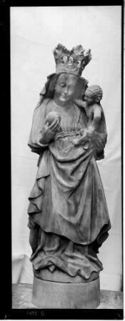 Bruchsal Liebfrauenkirche Madonna mit Kind, (Mitte 15 Jahrhundert)