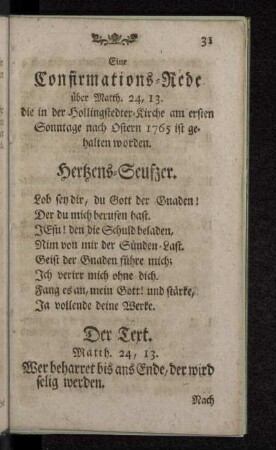 Hertzens-Seufzer.