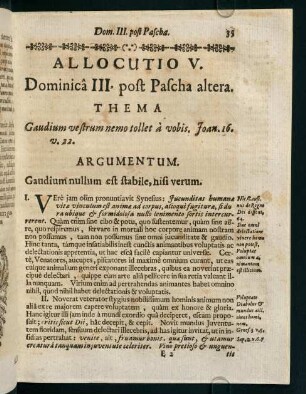 35-41, Allocutio V.