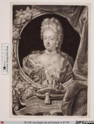 Bildnis Wilhelmine Amalie, römisch-deutsche Kaiserin, geb. Prinzessin von Braunschweig-Hannover