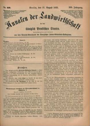 No. 69. Berlin, den 27. August 1873. XIII. Jahrgang.