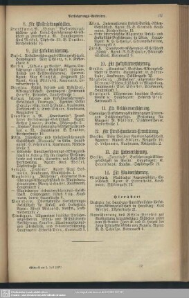 Vereine und Anstalten