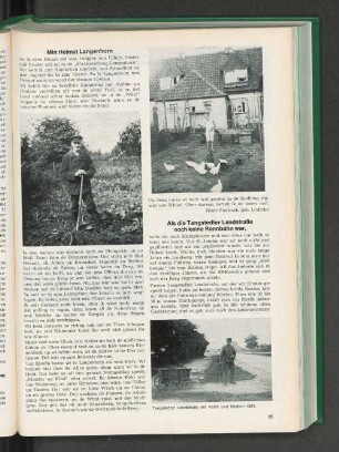 Als die Tangstedter Landstraße noch keine Rennbahn war,