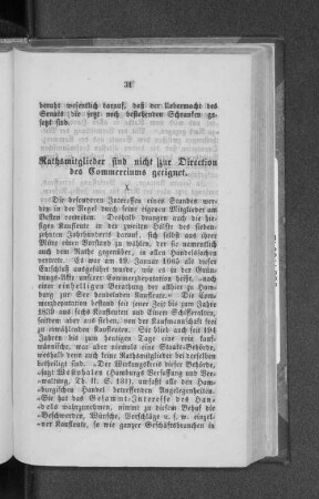 X. Rathsmitglieder sind nicht zur Direction des Commerciums geeignet.