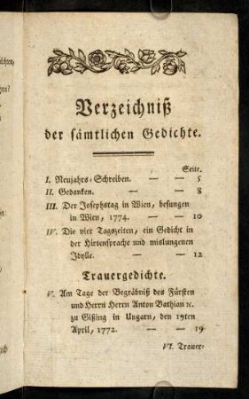 109-112, Verzeichniß.