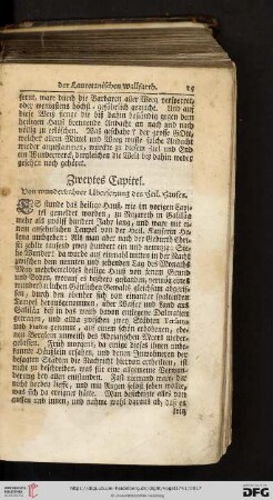 Zweytes Capitel