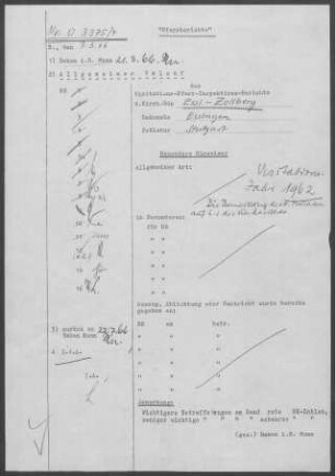 Esslingen-Zollberg: Pfarrbericht 1962