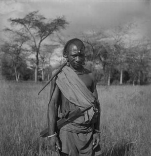 Portrait eines Massai : Portrait eines Mannes der Massai