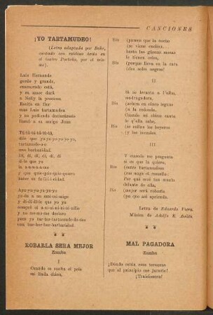 Robarla sera mejor : Zamba