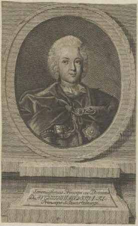 Bildnis von August II., Fürst von Schwarzburg