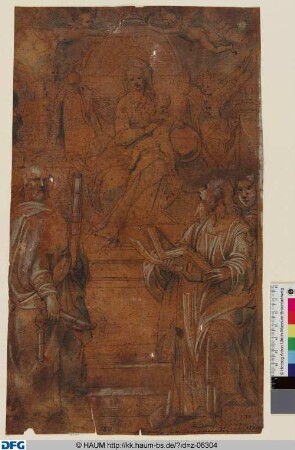 Thronende Madonna mit den Heiligen Petrus und Bartholomäus
