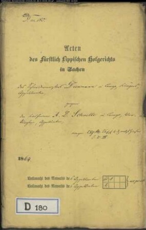 Diekmann, Schneider in Lemgo gegen Kaufmann Schnelle in Lemgo