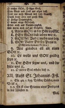 XIII. Aufs St. Johannis-Fest.