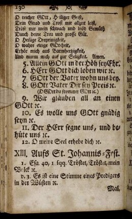 XIII. Aufs St. Johannis-Fest.