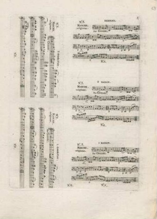 No. 3 Marche. Religieuse. 2. Grande Flute, 1. Grande Flute, Serpent, 2. Basson, 1. Basson