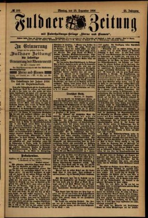Ausgabe vom Montag, den 28. Dezember 1896.