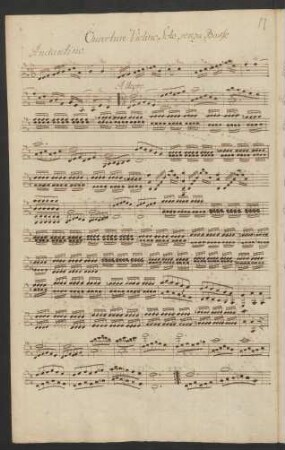Instrumentalstücke; vl; D-Dur/G-Dur (Ouvertüre)