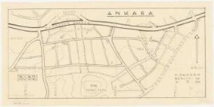 Gesamtbebauungsplan Ankara Teilbebauungsplan Altstadt: Übersichtsplan 1:4000, Altstadt zwischen dem Straßenzug d. Mukaddem C. und Hacet Tepe