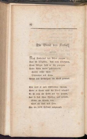 Die Braut von Korinth