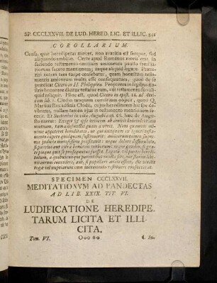 841-859, Sp. 377. De Ludificatione Heredipetarum ...